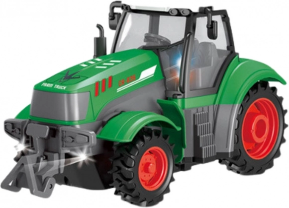 Grøn fjernstyret traktor 1:24