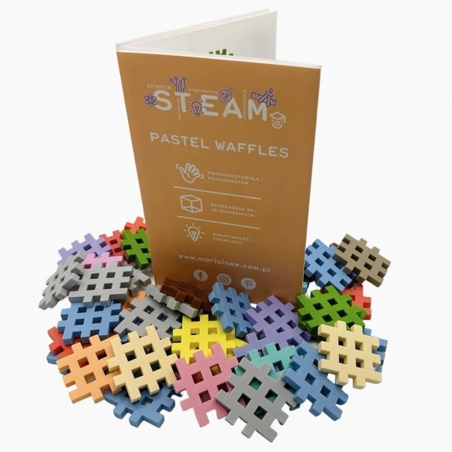 Konstruktionsklodser Waffle mini pastel 500 stykker