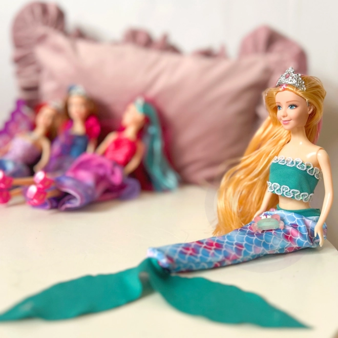 WOOPIE Sæt 4 Magiske Prinsesser - Dukke Boks 4i1 med Tilbehør