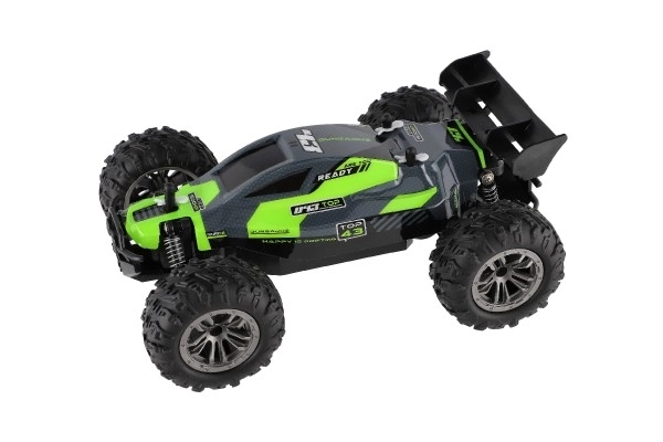 Auto RC Buggy hastighed 2,4GHz plast 25cm med batteri i kasse 31x14x18cm – Grøn