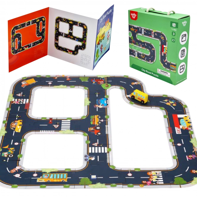 Tooky Toy Autovej Puslespil