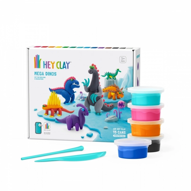Hey Clay Mega Dinosaurer Sæt