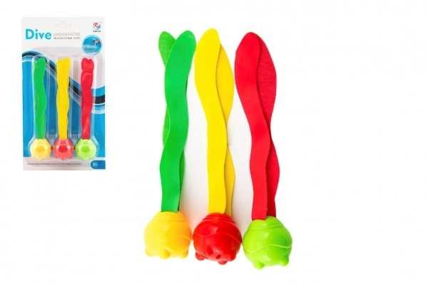 Sjove dykkekugler til børn, 3 stk. plast