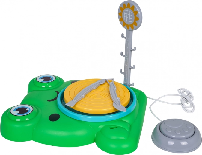 Drejeskive med to hastigheder og fodpedal