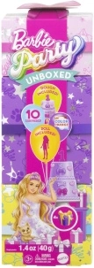 barbie party unboxed fødselsdagssæt med hundehvalp