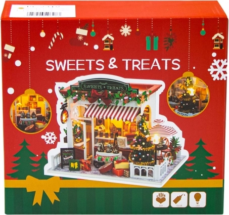 2Kids Toys miniatur honningkagehus jule slikbutik