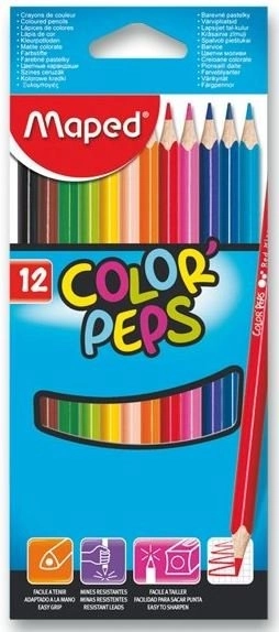 MAPED Trekantede Farveblyanter Color'Peps 12 stk