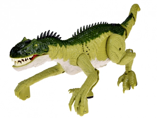 Grøn dinosaur med fjernbetjening