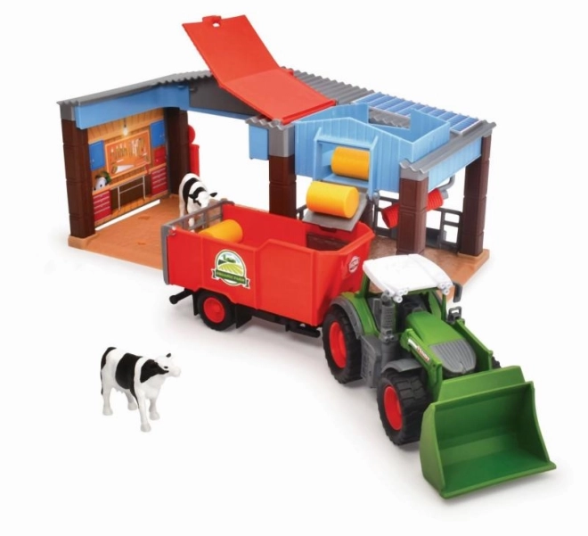 Gård med Fendt traktor