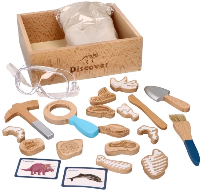 Arkæologisk sæt til børn med kinetisk sand
