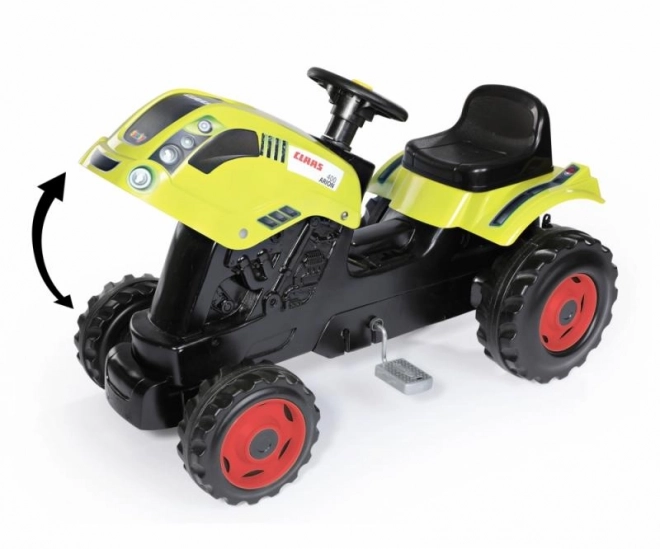 Pedaltraktor CLAAS Arion 400 med vogn grøn