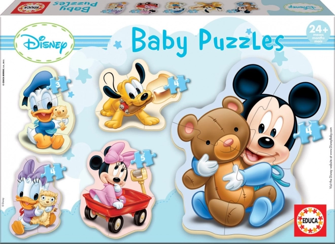 EDUCA Baby puslespil Baby Disney 5-i-1 (3-5 brikker)