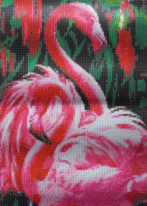 Sæt til diamantmaling - lyserøde flamingoer