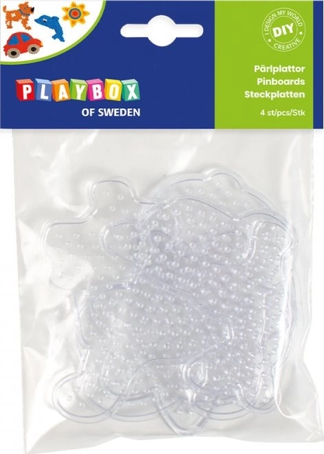 Playbox plader til strygeperler – sæt med 4 stk.