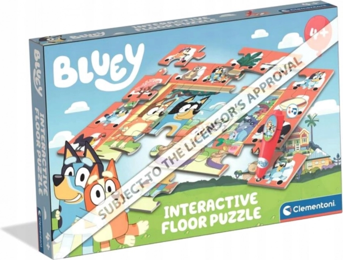 Gulvpuslespil med interaktiv pen Bluey 24 brikker