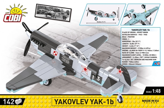 Byggesæt fly Yakovlev Yak-1b