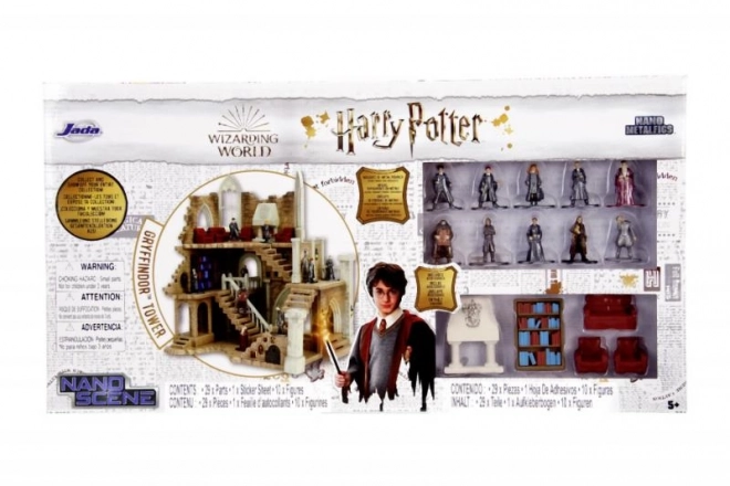 Harry Potter Gryffindor-tårn med nanofigurer