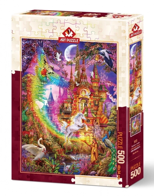 ART PUZZLE Puslespil Regnbueslot 500 brikker