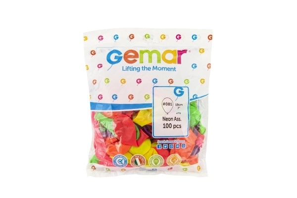 Oppustelige balloner - Neon 100 stk