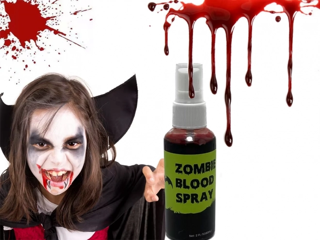 Halloween-spray med kunstigt blod