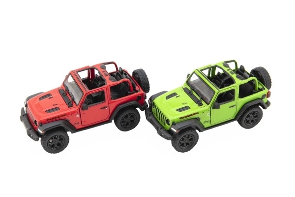 Metalmodel Jeep Wrangler 2018 med åbent tag