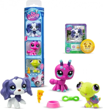 Littlest Pet Shop 3 figurer - forskellige slags