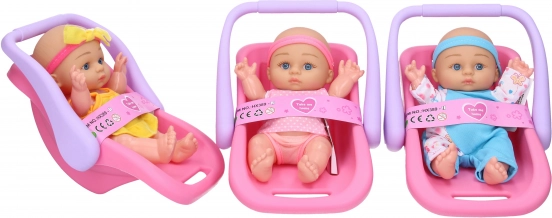 Baby i transportabelt sæde 20 cm