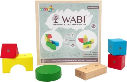 Træmagnetiske klodser WABI 20 dele