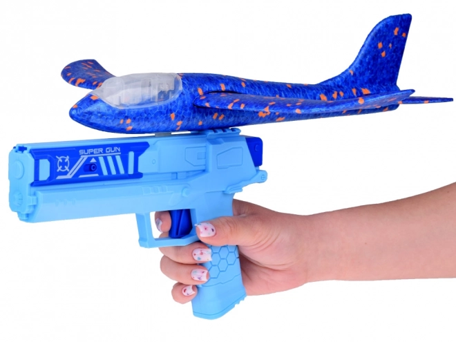 Skumfly med LED lys affyret fra pistol