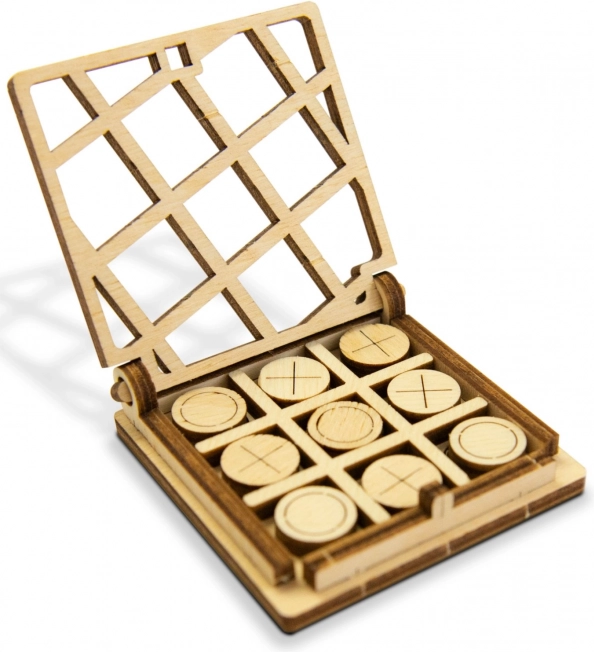 Træ-lomme-kryds og bolle WOODEN CITY – 3D-puslespil