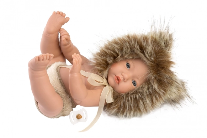 Llorens 63201 NYFØDT DRENGE BABY - realistisk dukke baby med fuld vinyltorso - 31 cm