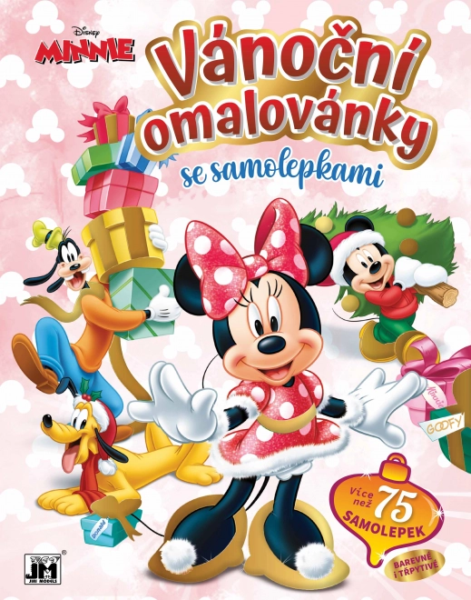 Julemalebog med klistermærker MINNIE