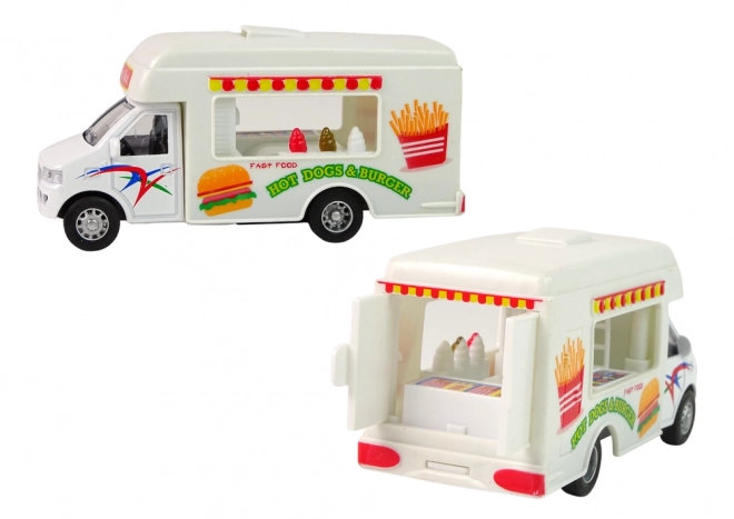 Auto Camper Isbutik Fastfood Ressourcer Friktionsdrev 2 Modeller