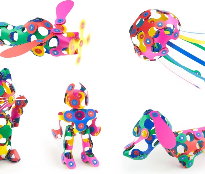 Magnetiske klodser Clixo Super Rainbow, 60 stykker