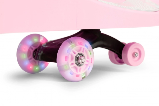 Kørende bil med LED-hjul lyserød ECOTOYS
