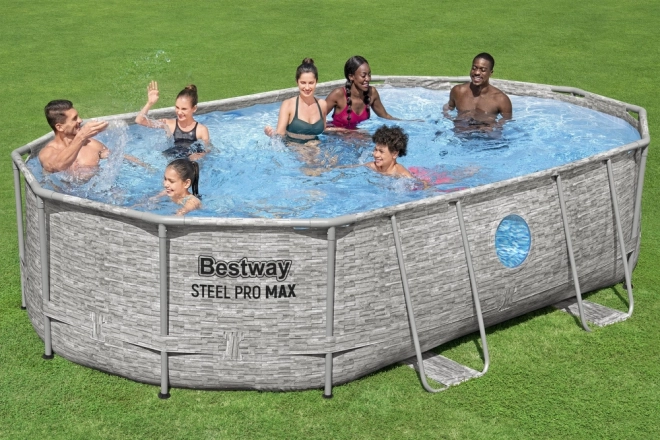 Selvstændig pool Bestway Power Steel Swim Vista 427 x 250 x 100 cm