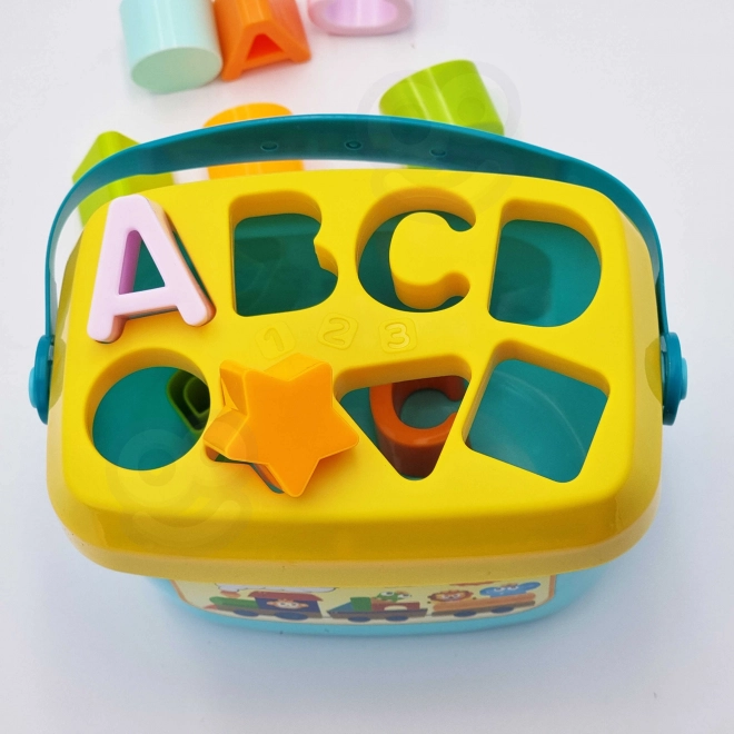 Woopie børne sorterer og kuffert med ABC og facon-læring