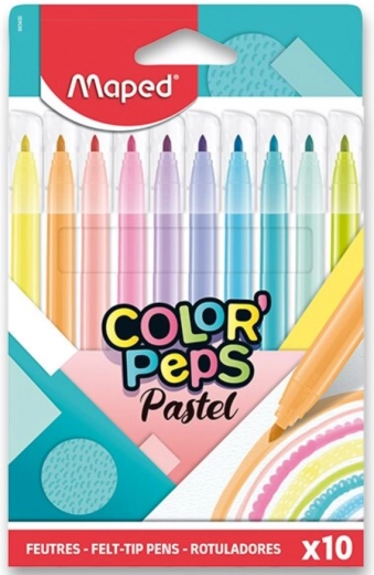 Maped tuscher Color'Peps pastel, sæt 10 stk.