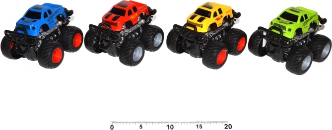 Terrængående bil med friktionsmotor 13 cm