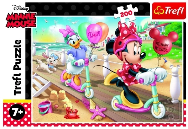 Puslespil 200 brikker Minnie på stranden Disney Minnie