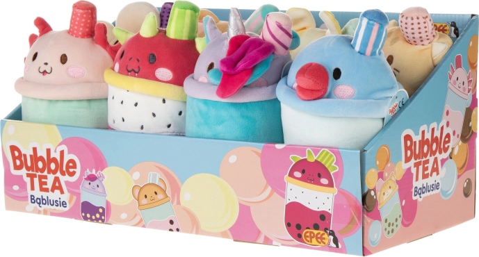 Maskot Bubble Tea 21 cm Sukkersød bjørn