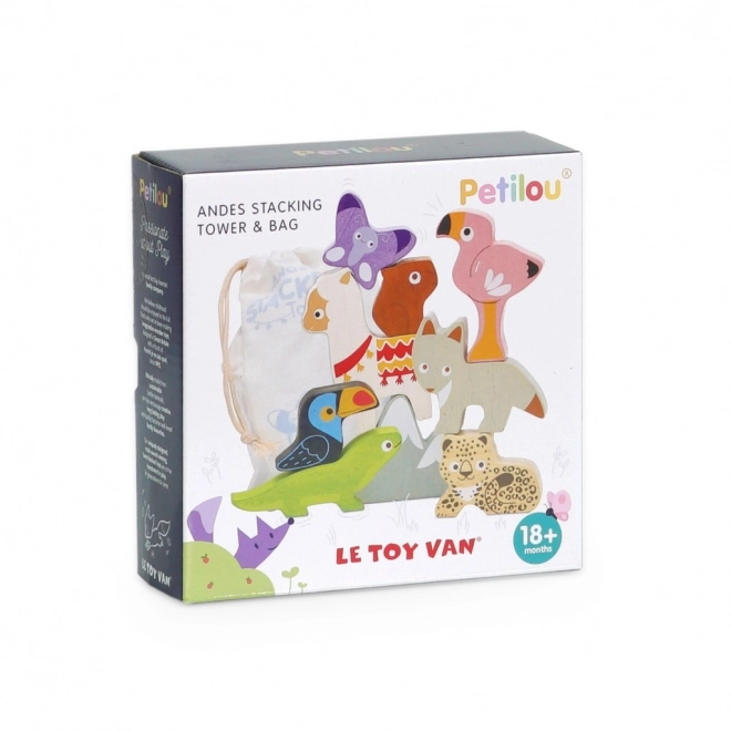 Balanceret Tårn La Toy Van Petilou - zoo dyre