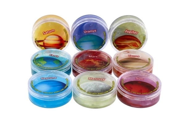 Sliz - masse solsystem planet 7cm farverblanding