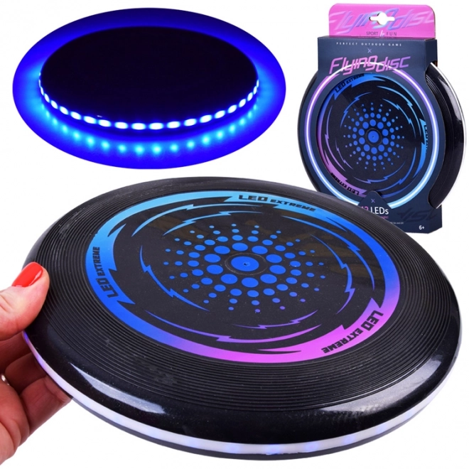 Flyvende disk med LED-belysning
