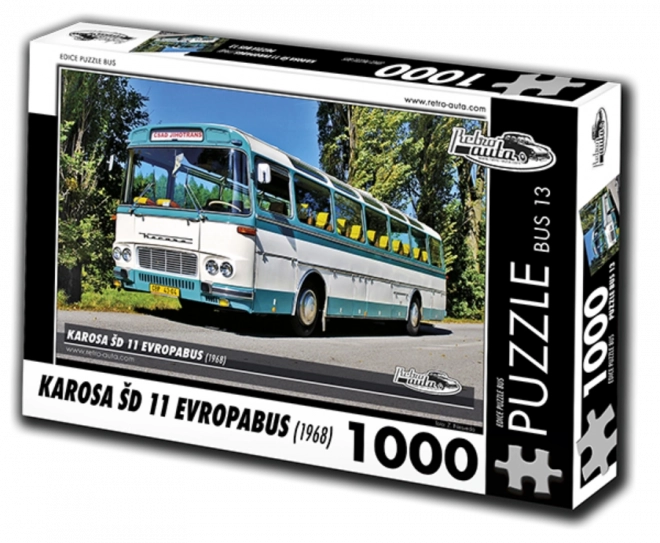Puslespil Retro-Biler BUS Karosa ŠD 11 Evropabus 1000 brikker