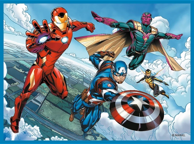 TREFL Sæt 3i1 Avengers: Helte i aktion (2x puslespil + vendespil)