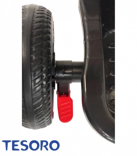Roterende trehjulet cykel 360 BT-13 Hvid ramme - mørkeblå