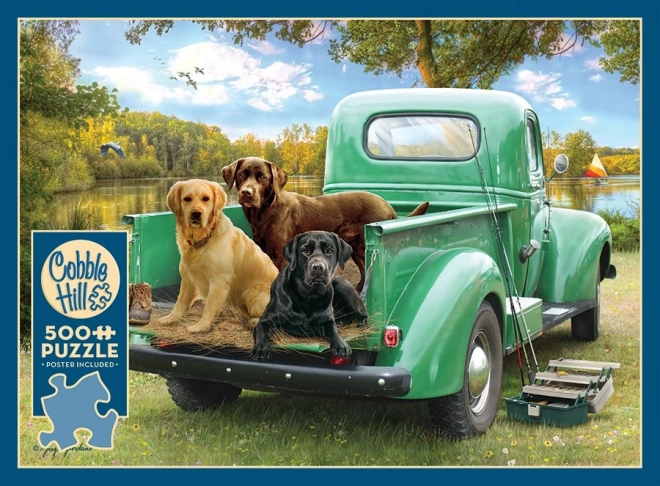 COBBLE HILL Puzzle Lad os fiske 500 brikker
