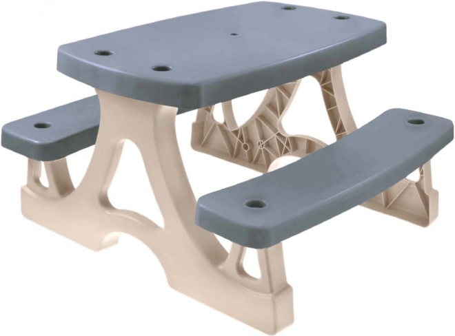 Beige Mochtoys børne picnicsæt