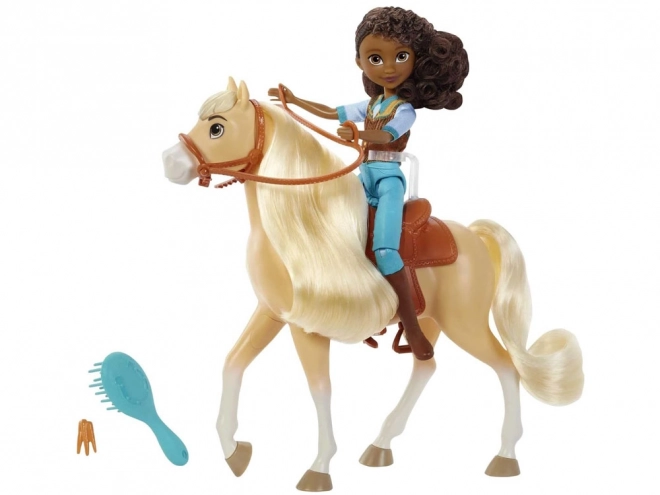 Spirit Pru dukke og hesten Sliznotka fra DreamWorks